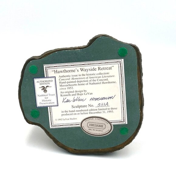 Vtg Hawthorne's Wayside Retreat Concord MA Hometown of American Literature - Picture 6 of 6